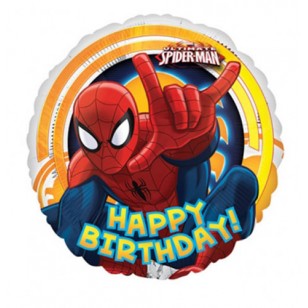 The Ultimate Spider-man Happy Birthday Balloon